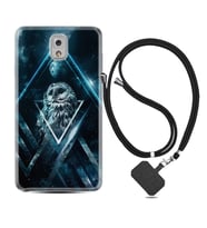 Samsung Note 3 4 5 8 9 20 Ultra 10 Lite Kılıf Boyun Askılı Silikon Old Owl 1649