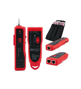 Rose RC-871 Çantalı Kablo Bulucu ve Test Cihazı Bili-Bili (Kırmızı-Siyah)