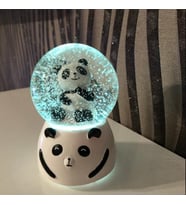 En Büyük Otomatik Kar Püskürtmeli Müzikli Ve Rengarenk Işıklı Panda Kar Küresi