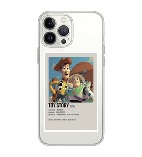 Iphone 15 Pro Uyumlu Toy Story Minimalist Poster Desenli Şeffaf Telefon Kılıfı
