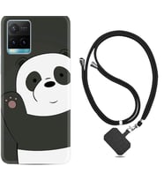 Vivo Y11S Y21S Y20 Y20S Y70 Kılıf Boyun Askılı Silikon Hello Panda 1709