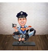 KİŞİYE ÖZEL KARİKATÜR süper polis BİBLOSU