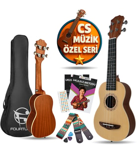 Fourtune Sydra UKS-21NT Soprano Ukulele Maun Hakiki Ağaç (ÖZEL SERİ) (Naturel)