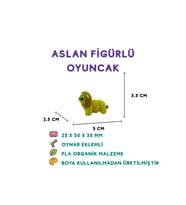 Aslan Figür - 3D Vahşi Hayvan Oyuncak