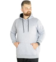 Mode XL Erkek Sweatshirt Kapşonlu Pocket Basic 20562 Grimelanj