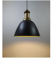 RİOLİGHT RETRO TEKLİ METAL SARKIT AVİZE ÇAP: 28CM (Siyah)