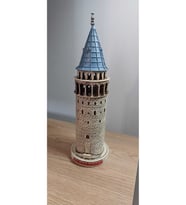 Bej Galata Kulesi Biblo 29cm, şık ve dekoratif ev aksesuarı