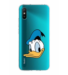 Xiaomi Redmi 9A Uyumlu Kapak Donald Duck Tasarımlı Şeffaf Silikon Kılıf