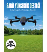 APP Kontrollü Mini Drone 4K HD Kamera, 360° Takla ve Katlanabilir Tasarım