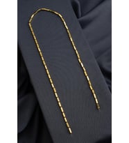 Hematit Doğal Taş Parlak Altın Sarı 2x8mm Dizi