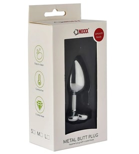 NOXXX Kalp Mücevherli Çelik Plug Medium