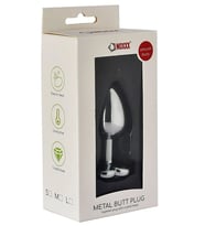 NOXXX Kalp Mücevherli Çelik Plug Medium