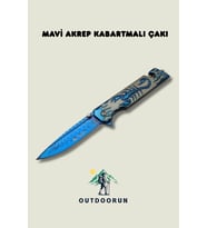 Mavi Akrep Kabartmalı Çakı – 22,5 cm
