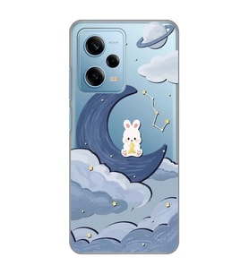 Redmi Note 12 Pro 5G Uyumlu Sevimli Ayıcık Desenli Şeffaf Telefon Kılıfı
