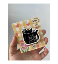 Sanrio Kawai Kuromi Hello Kitty Gotik Goth Gothic Ahşap Rozet Çanta Süsü Cadı Küre Y2k Kpop Anime