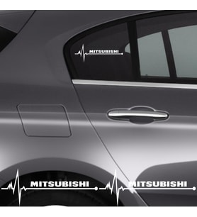 Mitsubishi Eclipse Cross İçin Uyumlu Aksesuar Oto Ritim Sticker 2 Adet 20*9 Cm