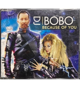 (Plak Değildir CD dir) CD Dj Bobo Because Of You Maxi Single CD