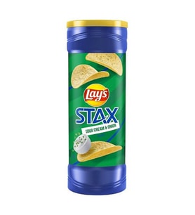 Lays Stax Sour Cream & Onion Potato Crisps 156 g