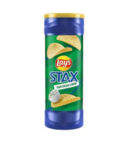 Lays Stax Sour Cream & Onion Potato Crisps 156 g