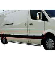 Volkswagen Crafter Uyumlu Yan Kapı Çıtası 10 Parça Krom (Extra Uzun) 2006-2011