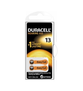 DURACELL 13 İŞİTME CİHAZI KULAK PİLİ 6 PARÇA  KUTU (5343)