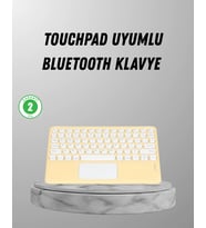 Mey İthalat® Bluetooth Klavye – Kablosuz, Sessiz Tuşlu, Android Ios Windows Uyumlu, Kompakt Taşınab