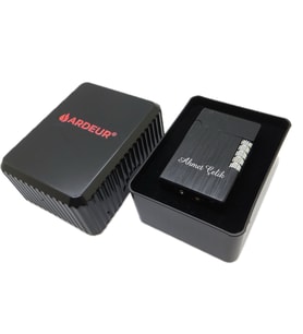 Ardeur® Monarch Mat Siyah Krom İsme Özel Çakmak Hediyelik Çakmak