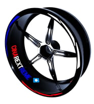 Russian Design Beyaz Mavi Kırmızı Rus Jant Şeridi Sticker Çınar Extreme 