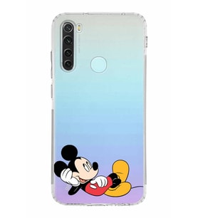 Xiaomi Redmi Note 8  Kamera Korumalı Kapak Mickey Mouse Tasarımlı Şeffaf  Kılıf
