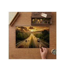 Uzun Yol - Manzara Tasarımı 240 parça Ahşap Puzzle Ahşap Kutuda MP04170