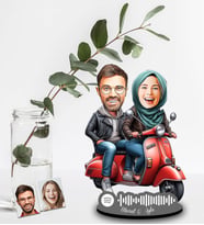 Kişiye Özel Spotify Sevgili Tasarımlı Ahşap Biblo Model-49