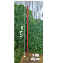 Köşebent Demir Sivri Antipaslı-( 30 x 30 ) -3mm 150 cmYükseklik (5 Adet) (Kırmızı)