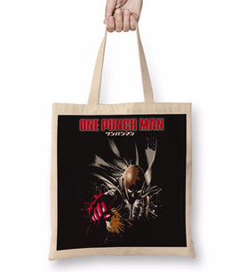 One Punch Man 01 Bez Çanta Uzun Saplı
