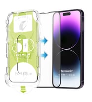 Microsonic Apple iPhone 14 Pro Max Magic Uygulama Aparatlı Tam Kapatan Ekran Koruyucu Siyah