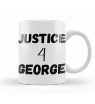 Justice For George Floyd Black Lives Matter 2021 Kupa Bardak Porselen
