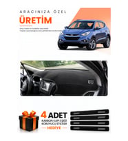 HYUNDAİ İX35 (2009-2015) Uyumlu Torpido Koruma Örtüsü Oto Kılıfı - Siyah