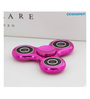 Uzun Süre Dönen Metal Stres Çarkı - YEŞİL Rengi / Fidget Spinner (Pudra Pembe)