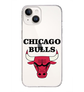 Apple iPhone 14 Uyumlu Kapak Chicago Bulls Tasarımlı Şeffaf Silikon Kılıf