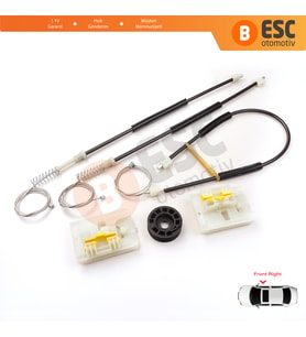 Ford Focus MK3 C346 2010-2019 4/5 Kapı BM5Z5423200 İçin Elektrikli Ön Sağ Kapı Cam Kriko Tamir Seti