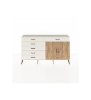 Arges Konsol Tek Raflı 6 Çekmeceli 2 Kapaklı 176x30x99 Aytaşı-Çam/Aytaşı