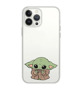 Iphone 15 Pro Uyumlu Baby Yoda Tasarımlı Şeffaf Telefon Kılıfı