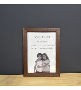 Çocukluk Fotoğraf Birleştirme, Çerçeve, Kişiye Özel, Konsept, Sevgiili Arkadaş Hediye (15x21)