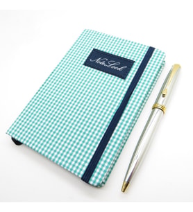 Scrikss Notelook Koton Yeşil Defter + İsme Özel Gold Krom Kalem  İsme Özel Hediye (Karışık)