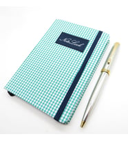 Scrikss Notelook Koton Yeşil Defter + İsme Özel Gold Krom Kalem  İsme Özel Hediye (Karışık)