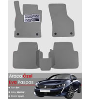PEUGEOT 508 (2011-2019) Uyumlu EVA Paspas Tam Set–Araca Özel,Oto Paspas,Kolay Montaj