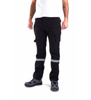 ESER - Softshell Pantolon - Siyah - İçi Polarlı
