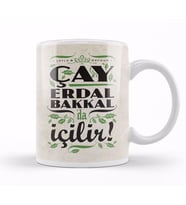Çay  Erdal Bakkalda İçilir Erdal  Bakkal Kupa Bardak Porselen