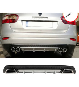 Renault Fluence Gri Difüzör Çiftli Kare Egzoz Görünümlü D Tip Difizör 2009-2016