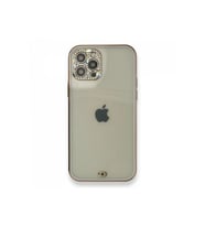 Pilelistore   iPhone 12 Pro Kılıf Liva Taşlı Silikon - Mor