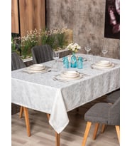 Cotton Box Jakarlı Dertsiz Masa Örtüsü Lavinia Beyaz 155x160